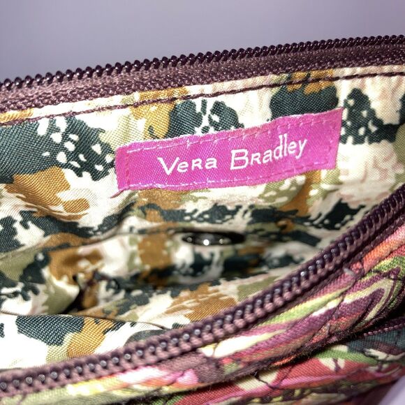 Vera Bradley Quilted Bag 4 Pockets Canvas Adjustable Strap - Picture 2 of 7